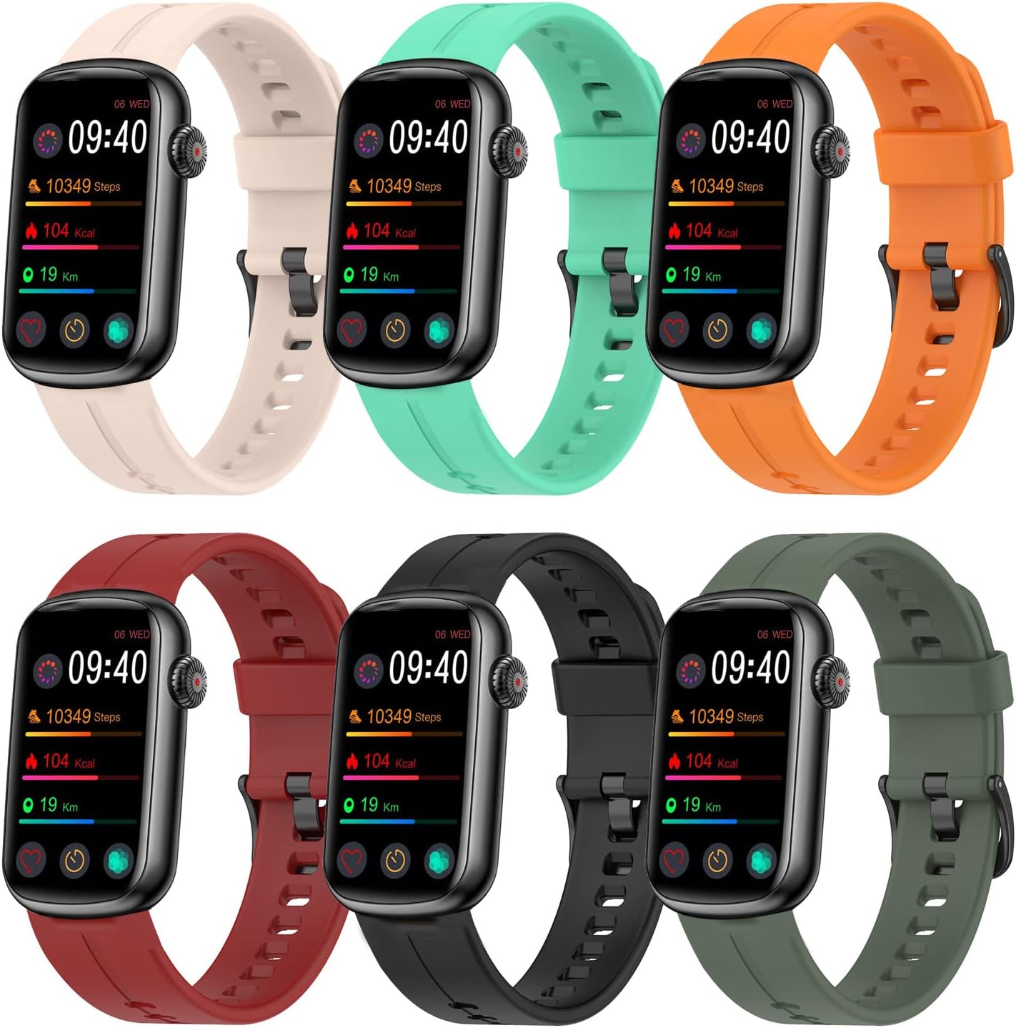 FITVII Slim Fitness Tracker Silicone Strap