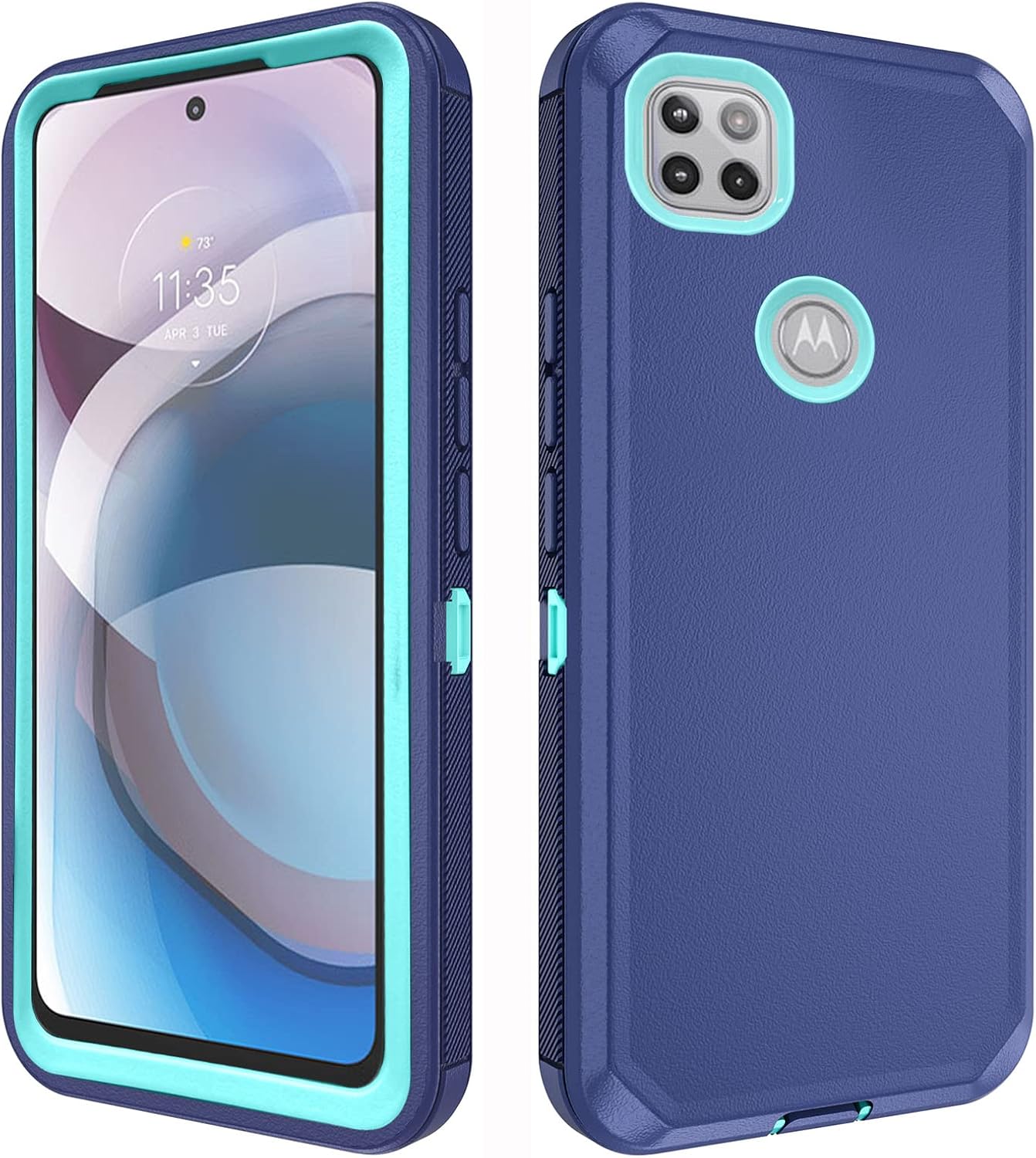 Moto One 5G Ace Shockproof Case - Blue