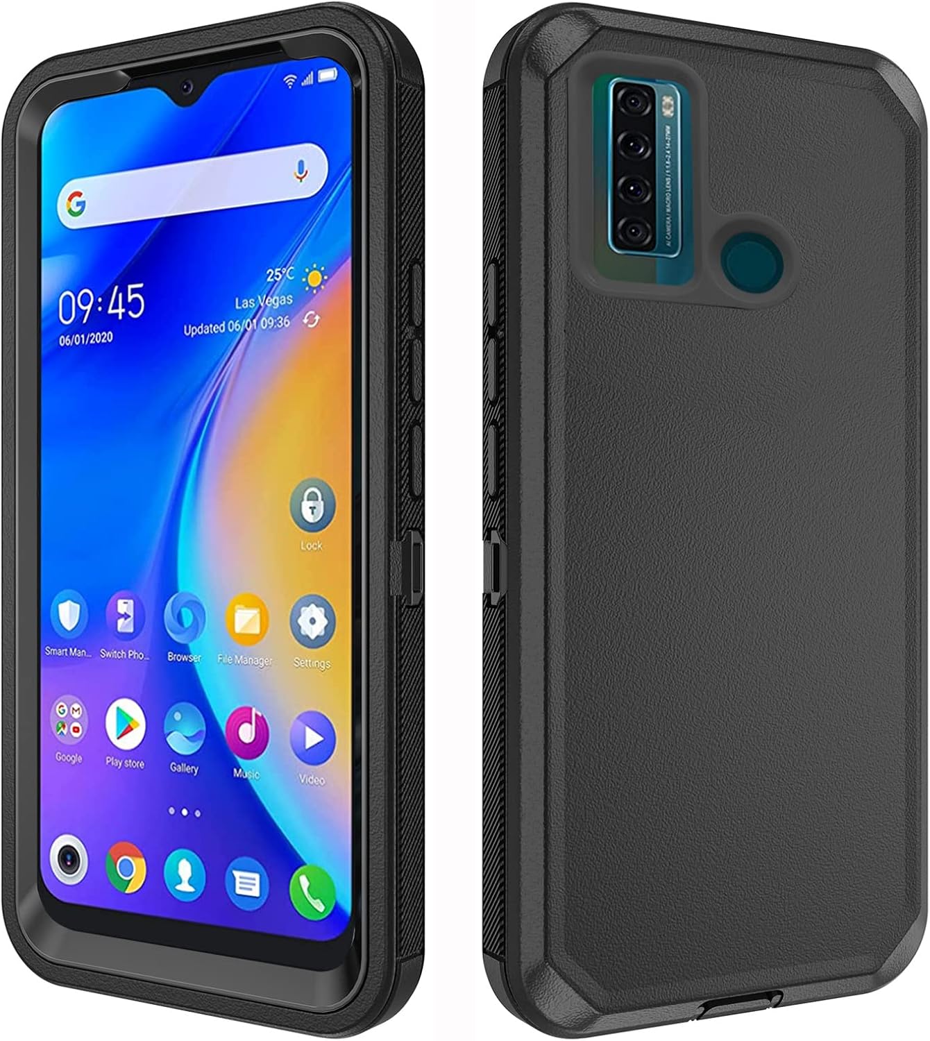 TCL 20XE Rugged Shockproof Case - Black