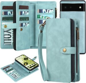 Pixel 6 Wallet Case w/ Lanyard - Blue