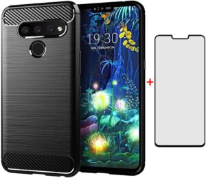 LG V40 Case with Tempered Glass