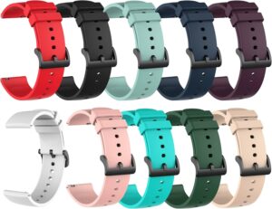 10Pack 22mm Silicone Bands for FITVII H56/FT26