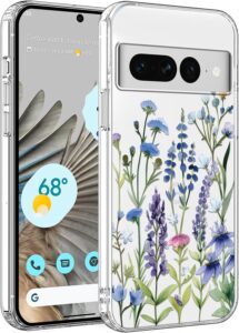 Google Pixel 7 Pro Clear Floral Case
