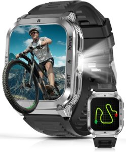 Military Smartwatch 1.83" GPS Heart Rate SpO2