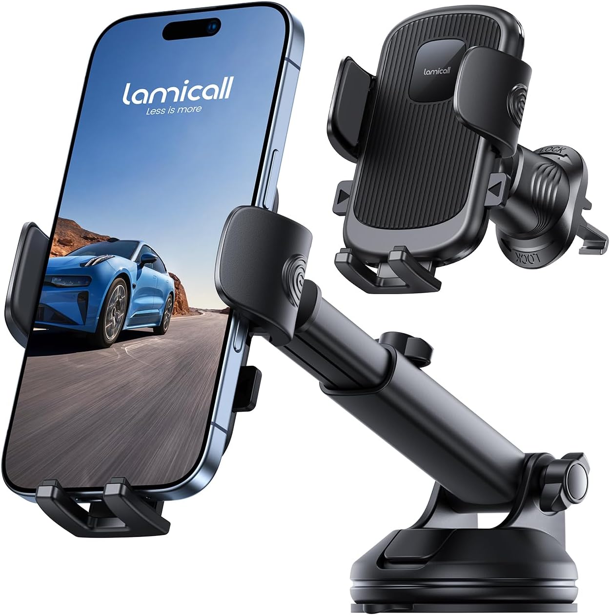 Lamicall 3-in-1 Military-Grade Car Phone Mount