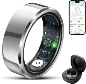 Smart Ring w/ Air Gesture, Heart Rate/Sleep Monitor, Android/iOS