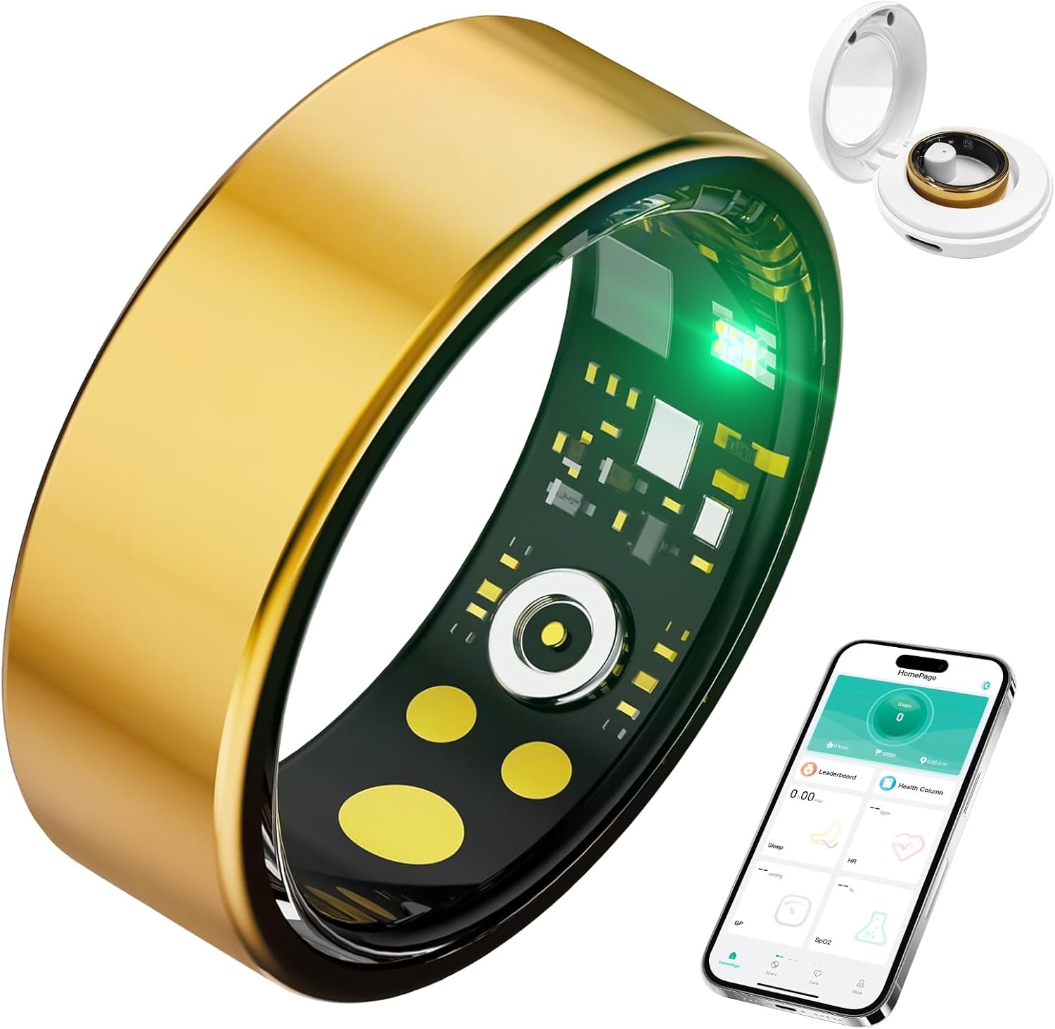 Fervidus Smart Health Ring - HR, SpO2, Fitness