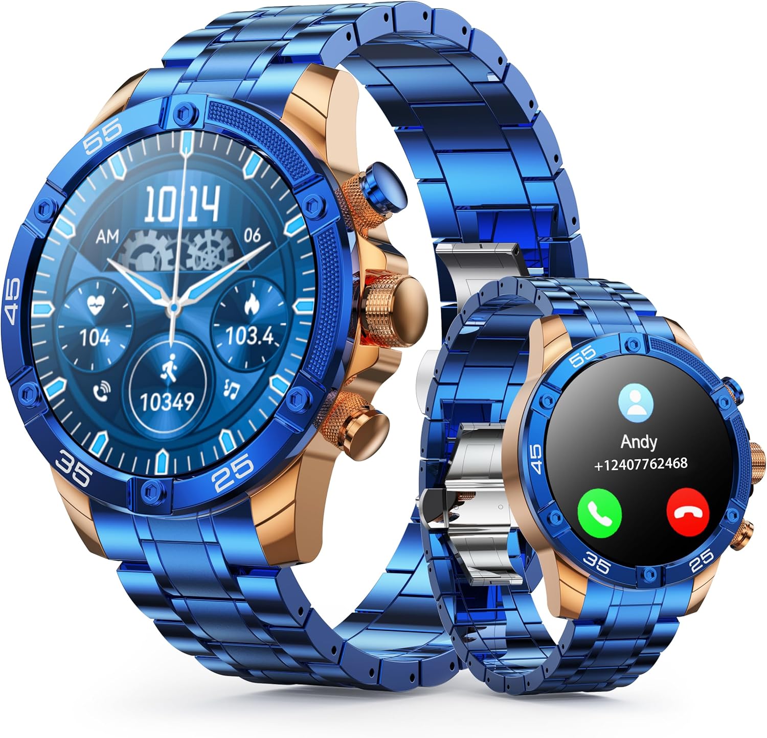 Men's Metal Smartwatch w/ Fitness Tracker