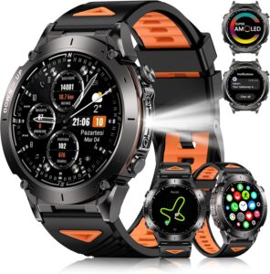 Military GPS Smartwatch BT Call AMOLED