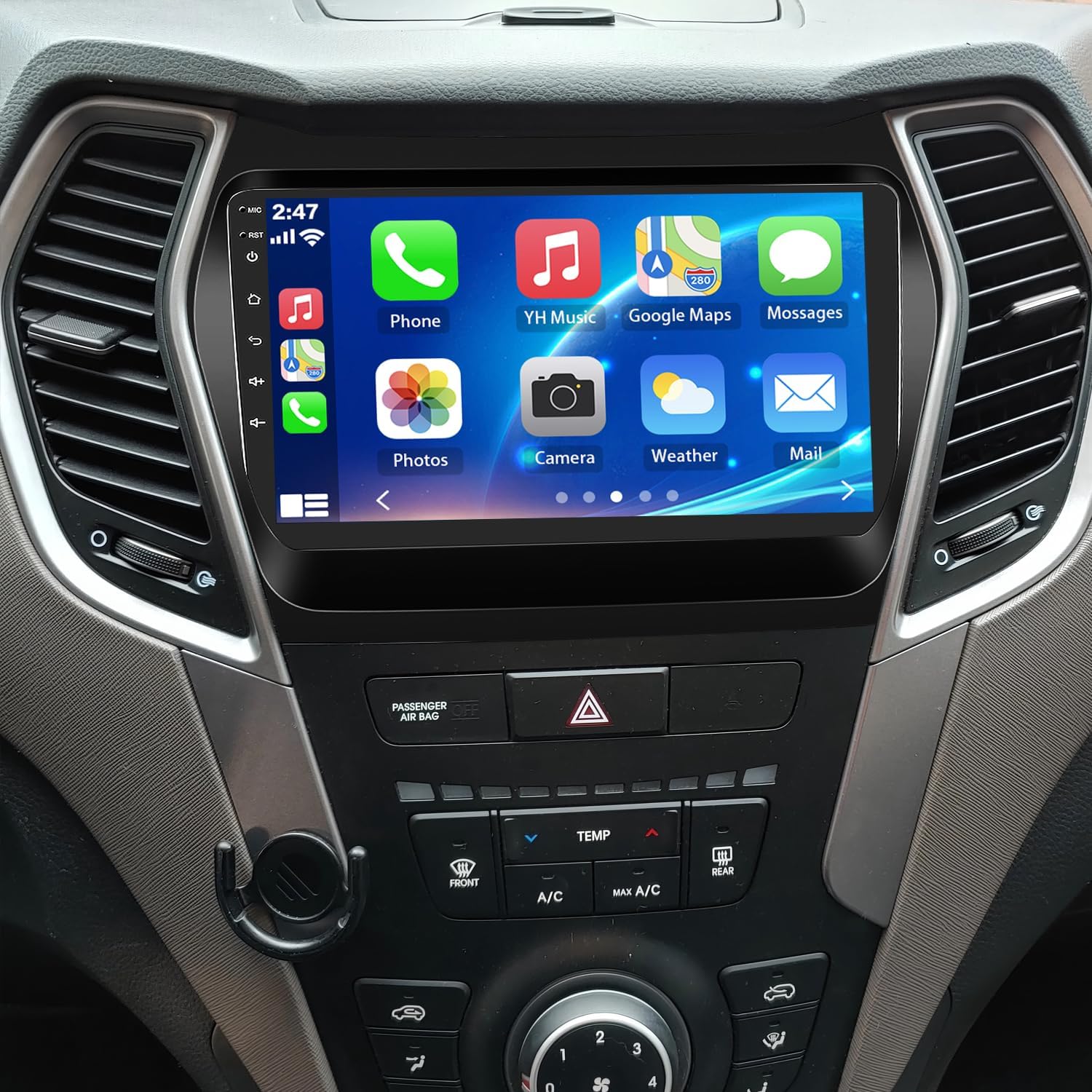 9" Hyundai Santa Fe IX45 2013-2017 Wireless CarPlay Android Auto