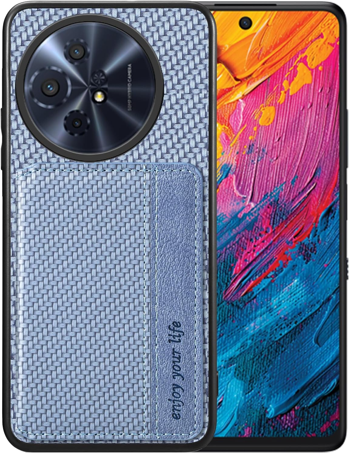TCL 60-XE-NXTPAPER 5G Wallet Case with Card Slots, Blue