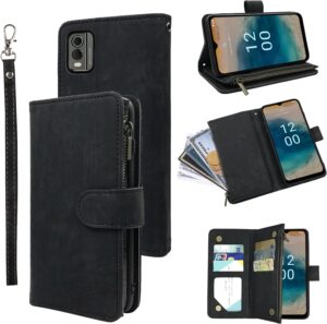 Leather Wallet Case for Nokia C32