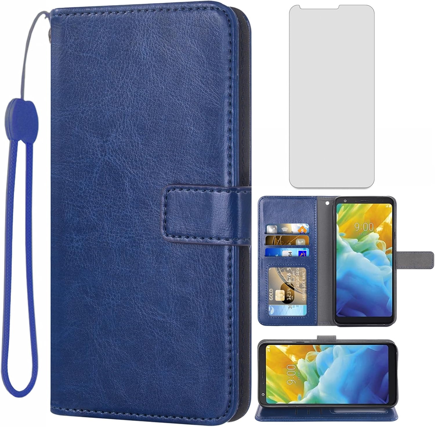 LG Stylo 4 Wallet Case - Blue
