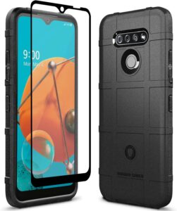LG K51/Q51/Reflect Shockproof Case w/ Screen Protector Black
