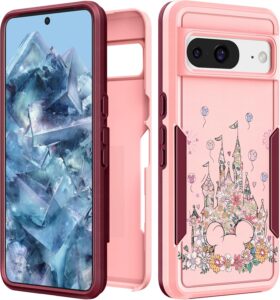 Girly Flower Castle Protective Pixel 8 Case