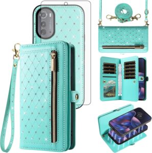 Wallet Case for Moto Edge 2022 - Teal