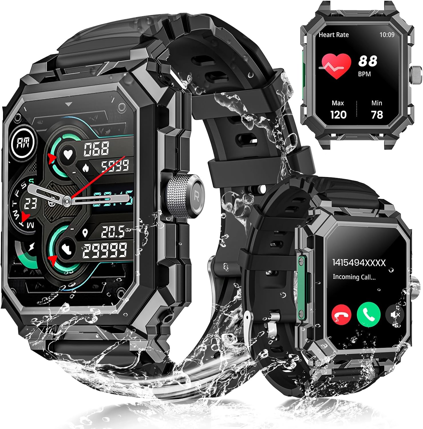 Military Smartwatch: AMOLED, 710mAh, IP69