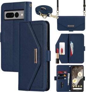 Pixel 7 Pro Crossbody Wallet Case - Blue