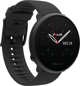 POLAR Ignite 2 Series Water Resistant Smartwatch with GPS, Heart Rate Monitoring, Sleep Analysis and Personalized Fitness Tracking, S-L, for Men or Women, Black