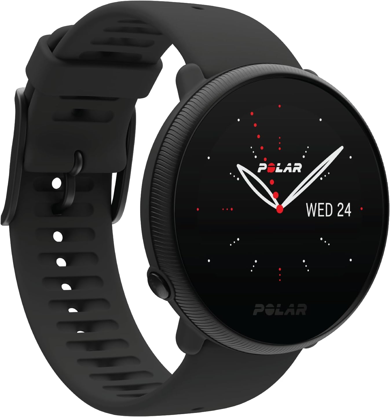 POLAR Ignite 2 Series Water Resistant Smartwatch with GPS, Heart Rate Monitoring, Sleep Analysis and Personalized Fitness Tracking, S-L, for Men or Women, Black