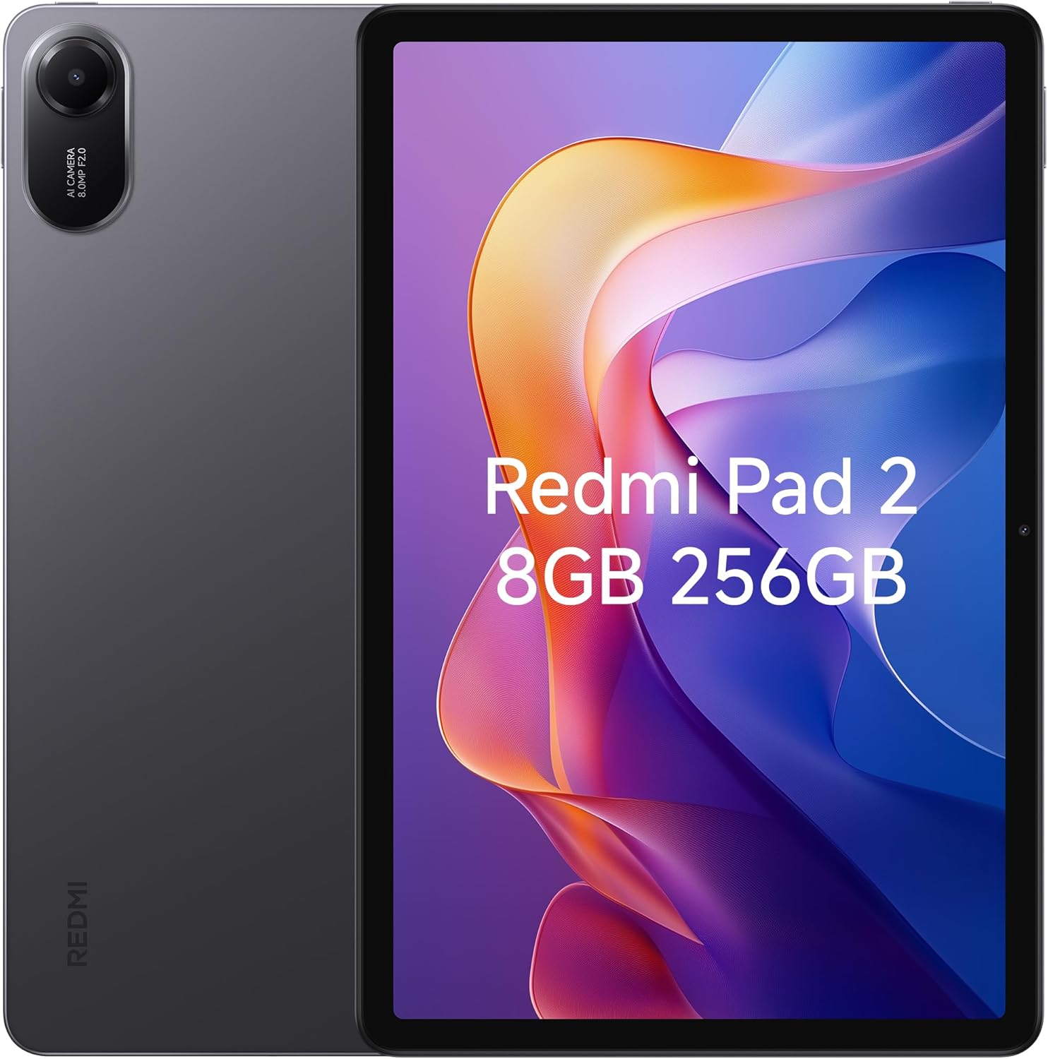 Xiaomi Redmi Pad 2 WiFi Tablet 11" 2.5K Display Octa Core 8GB RAM 256GB Storage 9000mAh Battery Global Version Graphite Gray