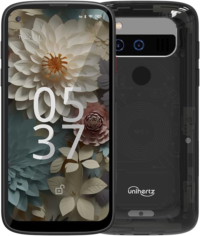 Unihertz Jelly Max Unique Smartphone 5G Android 14 66W Fast Charging12GB RAM 256GB ROM 100MP Compatible with T-Mobile and Verizon only