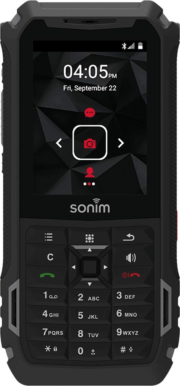 Sonim XP5s XP5800 4G LTE Military Grade Rugged PTT Feature Phone, 16GB, 2GB RAM, Black