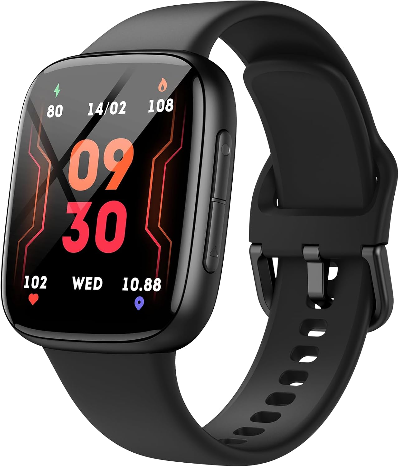 Tensky Smart Watch for Men & Women with 1.85" AMOLED Screen, AI Voice, Bluetooth Call, Fitness Tracker, Heart Rate/Sleep/SpO2 Monitor, 3ATM Waterproof, 100+ Sport Modes