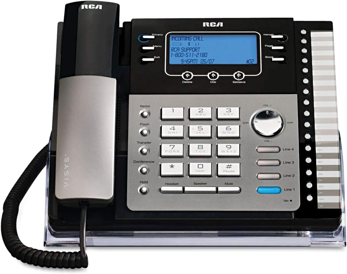 RCA 25424RE1 ViSYS 25424RE1 Four-Line Phone with Caller ID