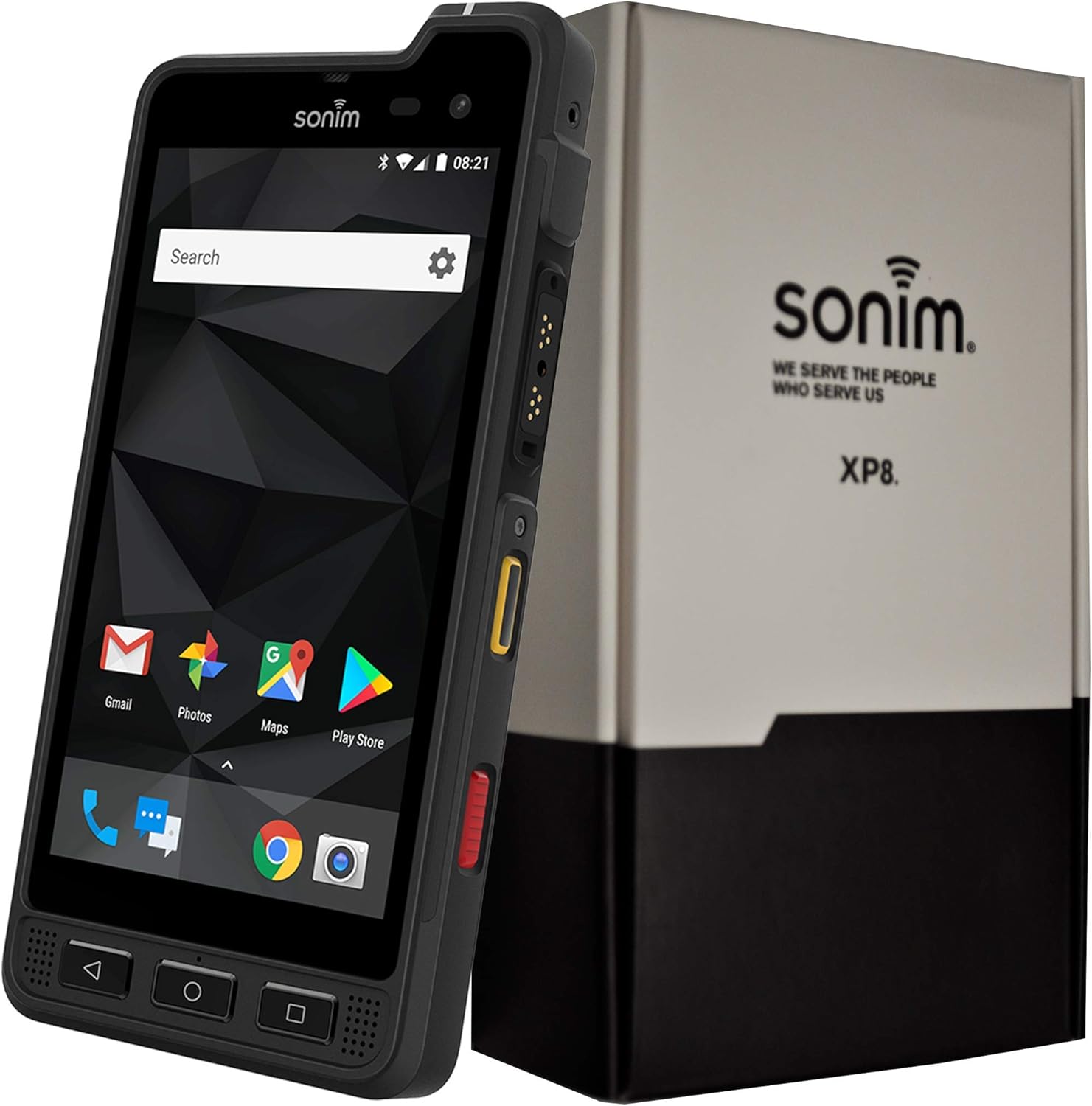 Sonim XP8 XP8800 Dual-SIM 64GB Unlocked 4G/LTE Rugged Smartphone Black - Renewed