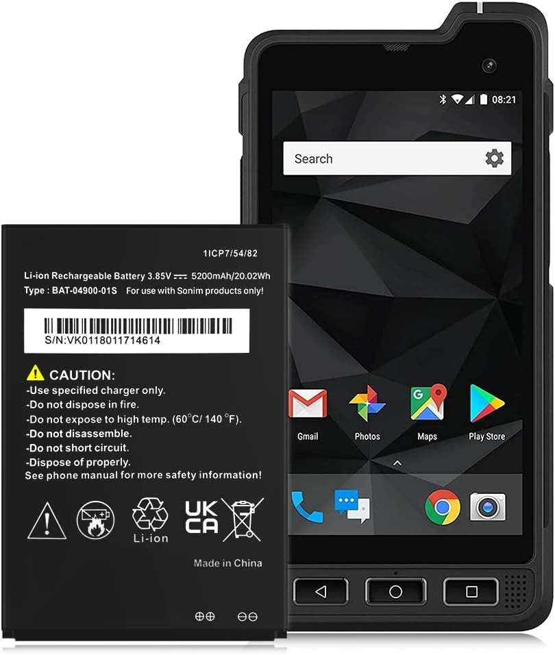 Sonim XP8 5000mAh Extended Life Battery Replacement