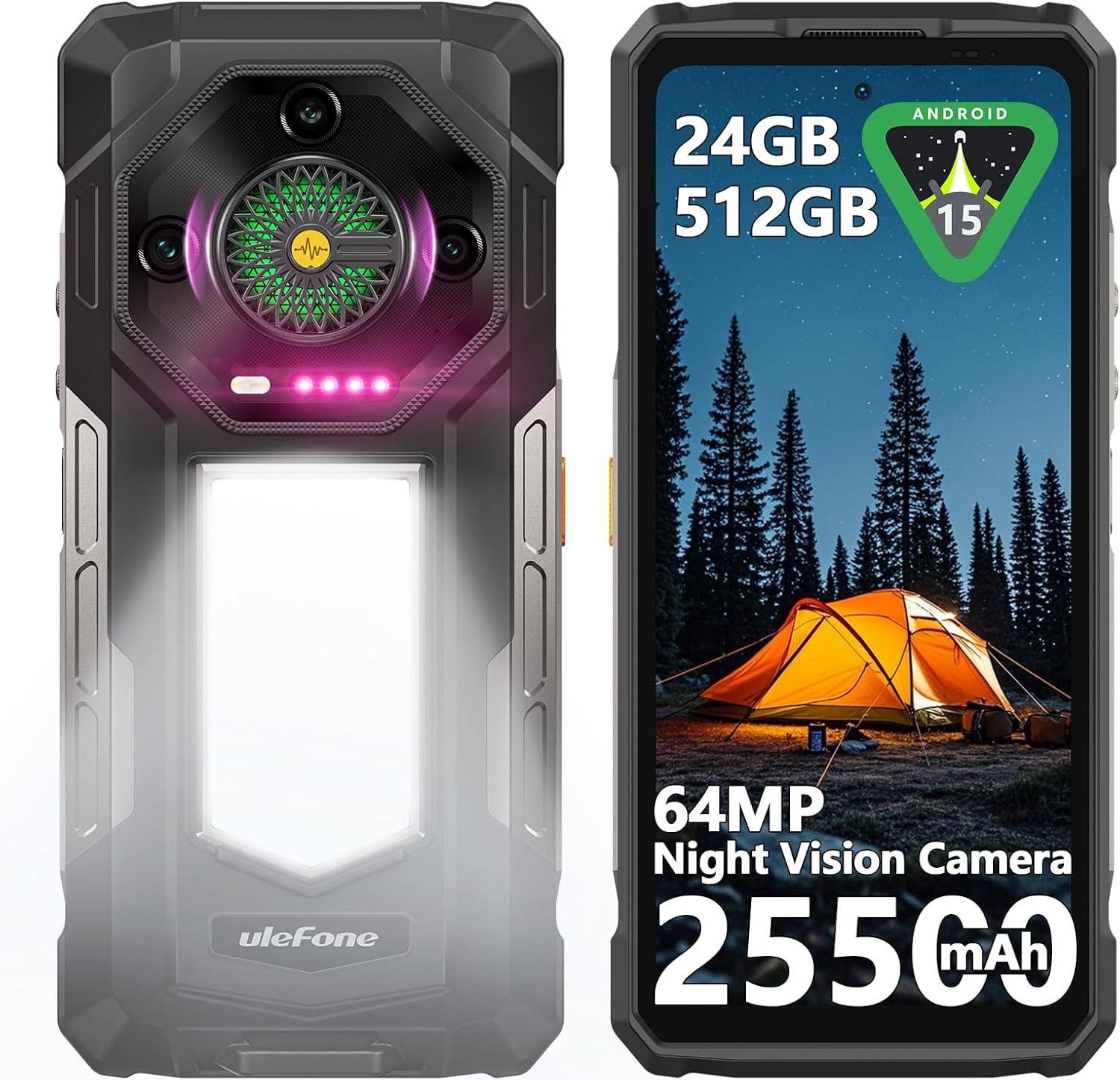 Ulefone Armor 33: 25500mAh Rugged Phone with Android 15 & 24GB+512GB