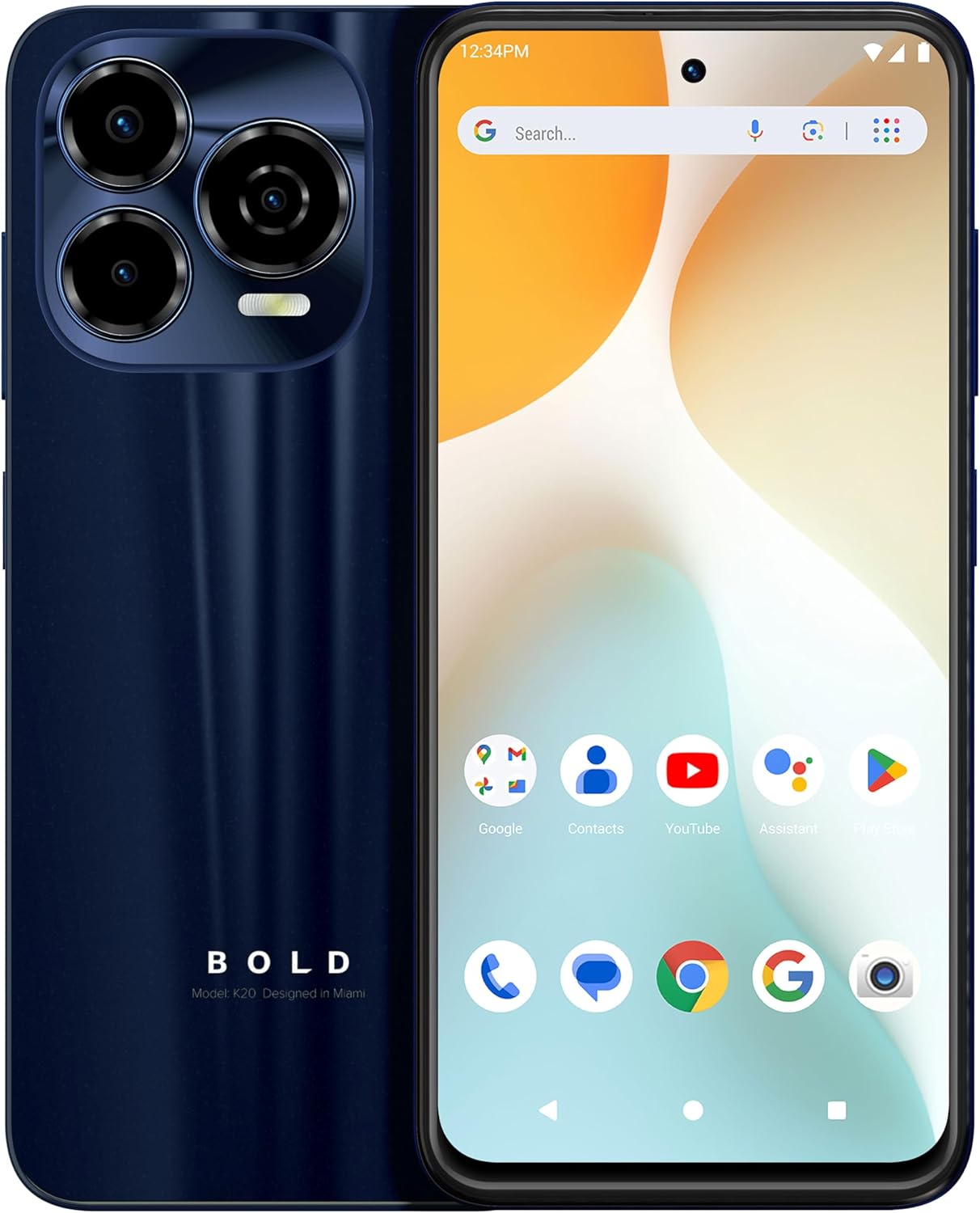 Bold K20 (2025) Unlocked Smartphone: 256GB, 6.7" HD+ Display, All
