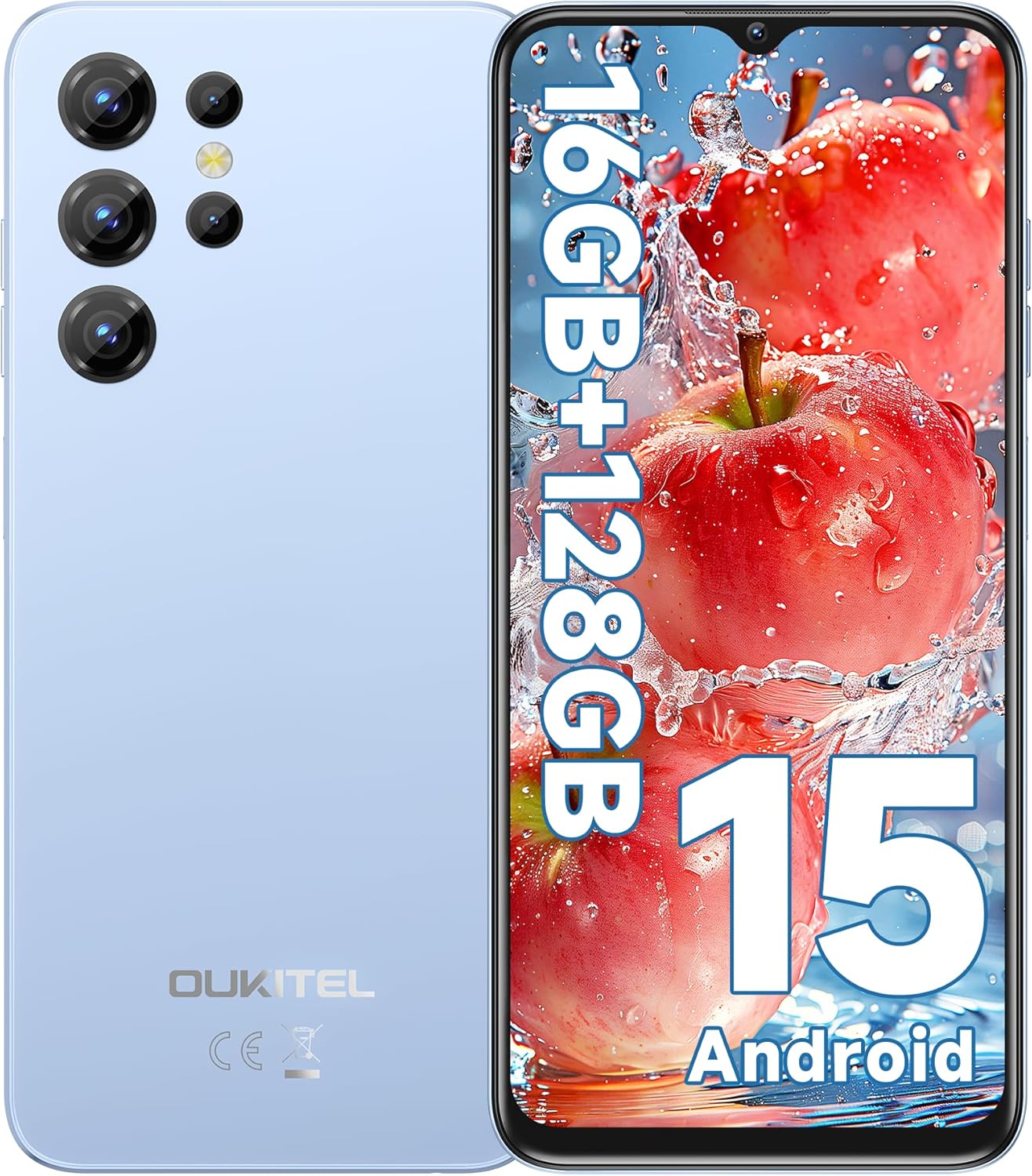 OUKITEL C1 Android 15 Phone: 5150mAh Battery & 13MP Camera