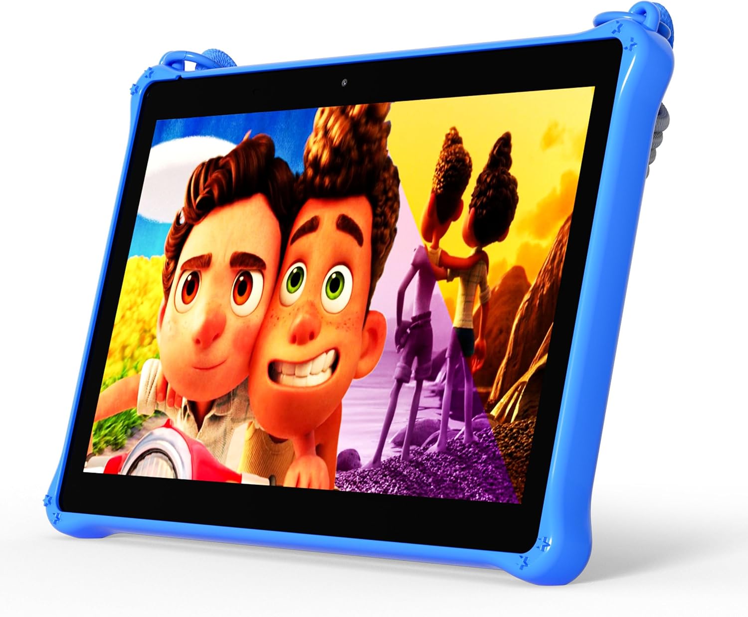 Kids Tablet 10 Inch Android 13, 64GB Toddler Tablet with Lanyard, HD IPS Quad