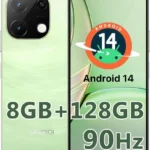 UMIDIGI G9T Unlocked Android Smartphone, 6.75" HD+ 90Hz Display, 4GB RAM 128GB Storage (Expandable to 1TB), 5000mAh Battery with 18W Fast Charging, 13MP Camera, Dual SIM 4G