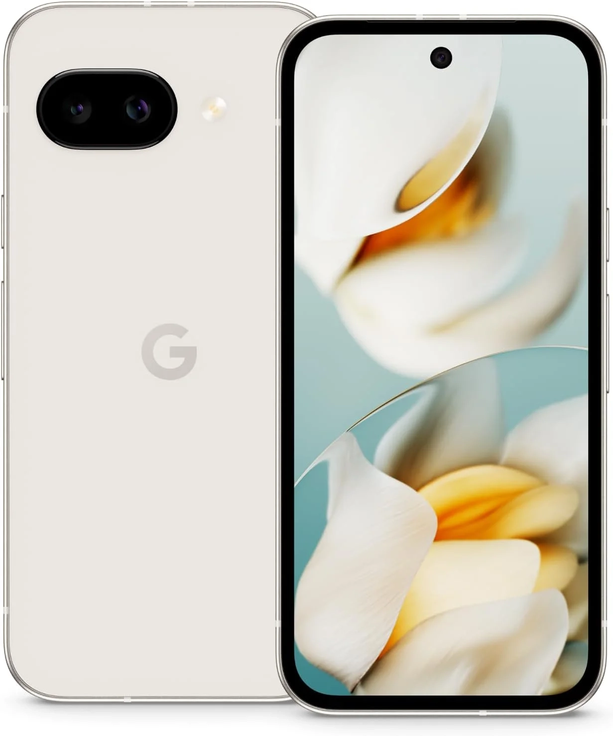 Google Pixel 9a Unlocked Smartphone - 128GB Porcelain with AI Camera, All