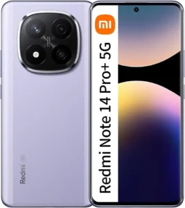 Xiaomi Redmi Note 14 Pro+ 5G Unlocked Smartphone, 512GB 12GB RAM, 200MP Pro Camera, 6.67" 120Hz Display (Lavender Purple) - Global Model for T