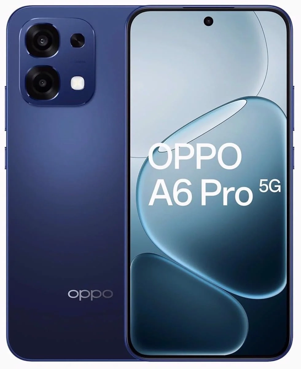 OPPO A6 Pro Unlocked Smartphone, 256GB 8GB RAM, 6.5" 5G Dual SIM Android Phone, International Version (Stellar Blue)