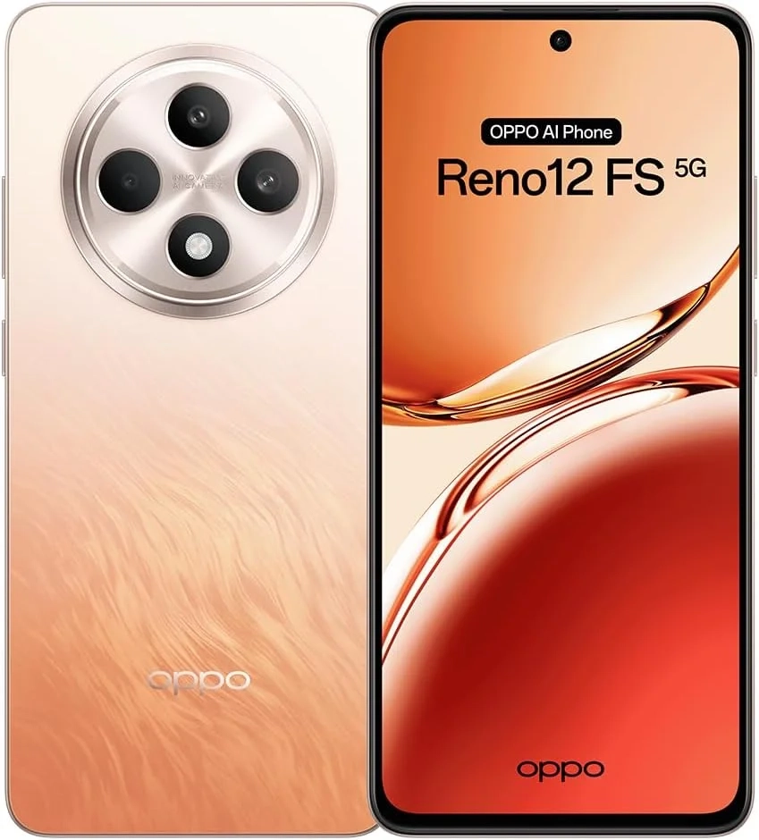 OPPO Reno12 FS 5G Unlocked Smartphone, 512GB 12GB RAM, 6.67" Display, Android 14, Dual SIM International Version (Orange)