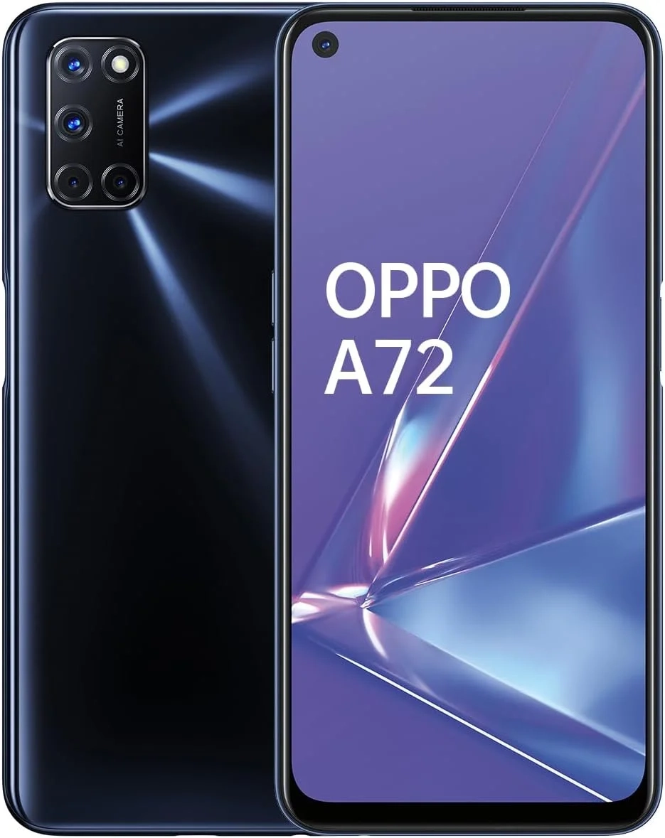 OPPO A72 Unlocked Smartphone, 128GB Twilight Black