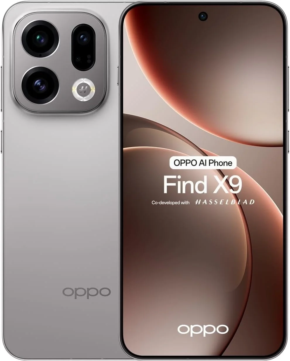 OPPO Find X9 Unlocked 5G Smartphone, 512GB 12GB RAM, Titanium Grey International Model (GSM Factory Unlocked)