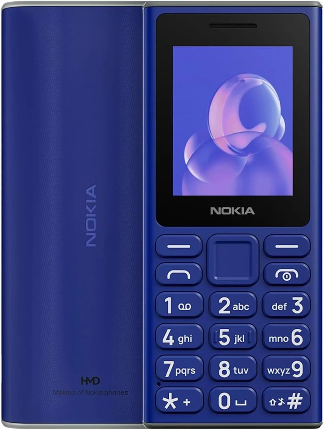 Nokia 105 2G Dual SIM Unlocked Feature Phone (International Model, Blue)