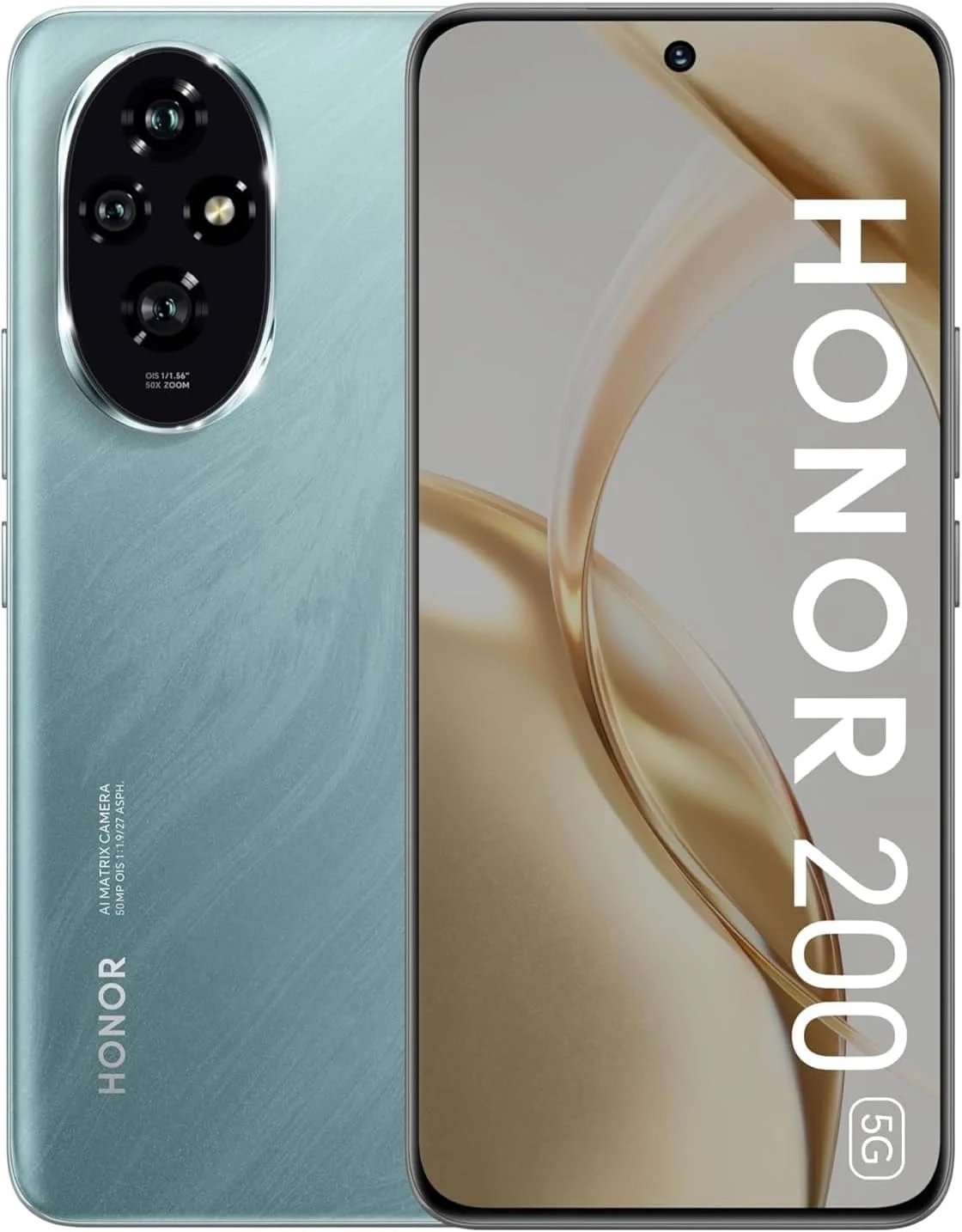 Honor 200 5G Unlocked Smartphone, 256GB 12GB RAM Dual SIM, International Version (Emerald Green)