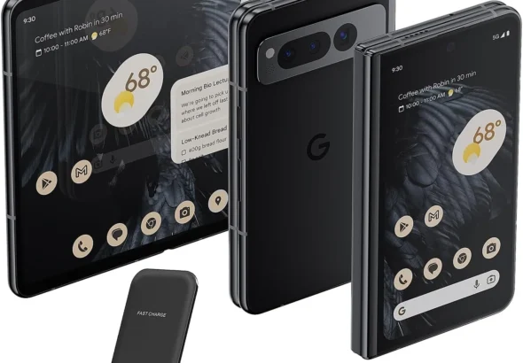 Google Pixel Fold Unlocked 5G Smartphone: 7.6" OLED Foldable Display, 256GB Storage, 12GB RAM, Triple Camera, 24