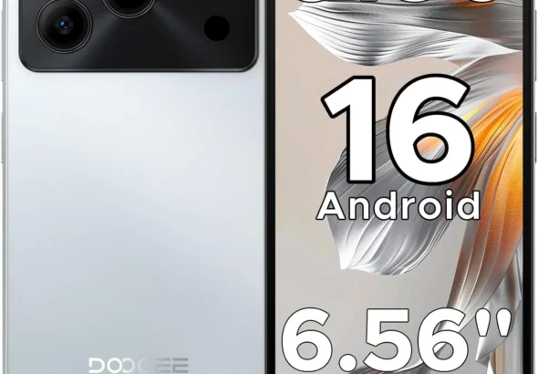 DOOGEE Note 56 Unlocked Smartphone, 24GB RAM 64GB ROM, 6.56" 90Hz Display, 6150mAh Battery, Android 16, 4G Dual SIM Cell Phone