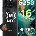 DOOGEE Note 58 Pro Unlocked Smartphone, 6.75" HD+ 90Hz Display, 6250mAh Battery, 256GB Storage with 2TB Expandable, 16MP Camera, 4G Dual SIM Android Phone