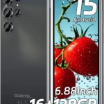 OUKITEL C61 Unlocked Android Smartphone 2025: 6.88" Display, 16GB RAM + 128GB/1TB, 5150mAh Battery, 13MP Camera, 4G Dual SIM Mobile Phone (Black)