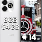 UMIDIGI G9X Unlocked Smartphone with 6.75" 90Hz Display, Android 14, 5000mAh Battery, 64GB Storage (Expandable to 1TB) for Long