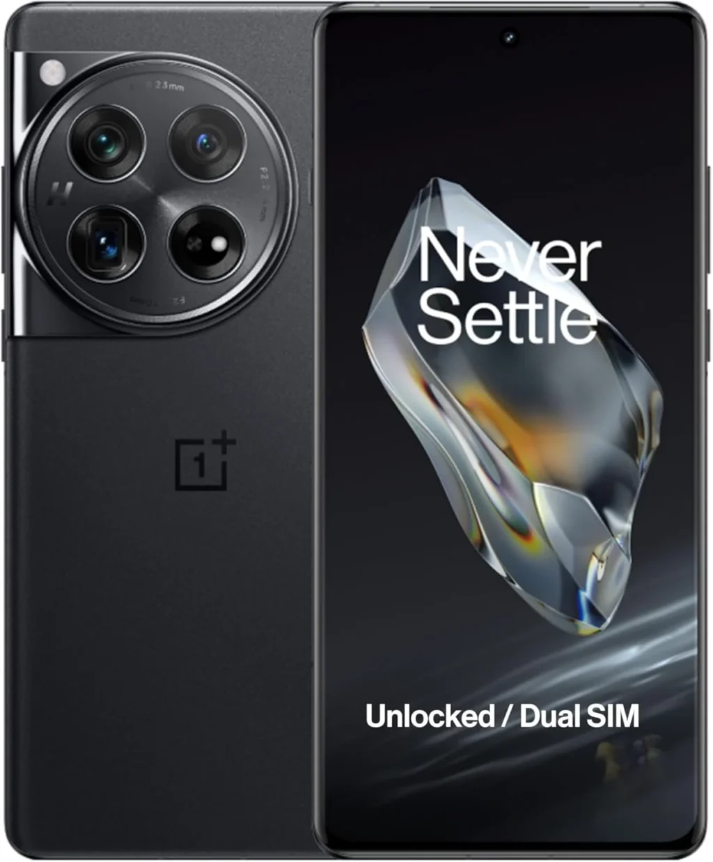OnePlus 12 Unlocked Smartphone, 16GB RAM 512GB, Hasselblad Camera, 50W Wireless Charging, 5400mAh Battery (Silky Black, 2024)